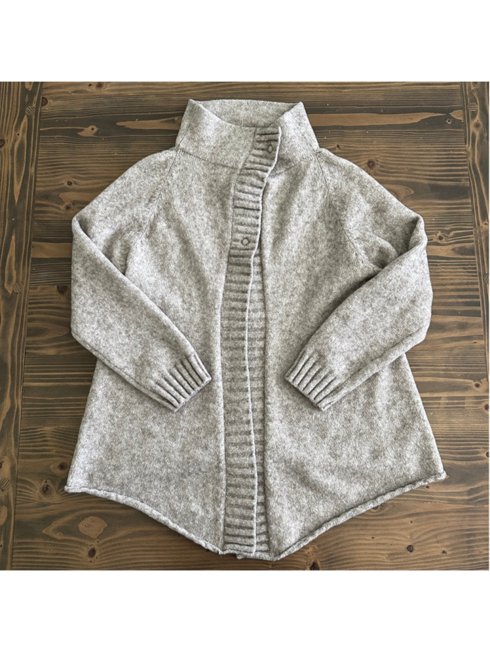 Knit Knit Women’s Gray Italian Cardigan Sweater Size XL Luxury Designer